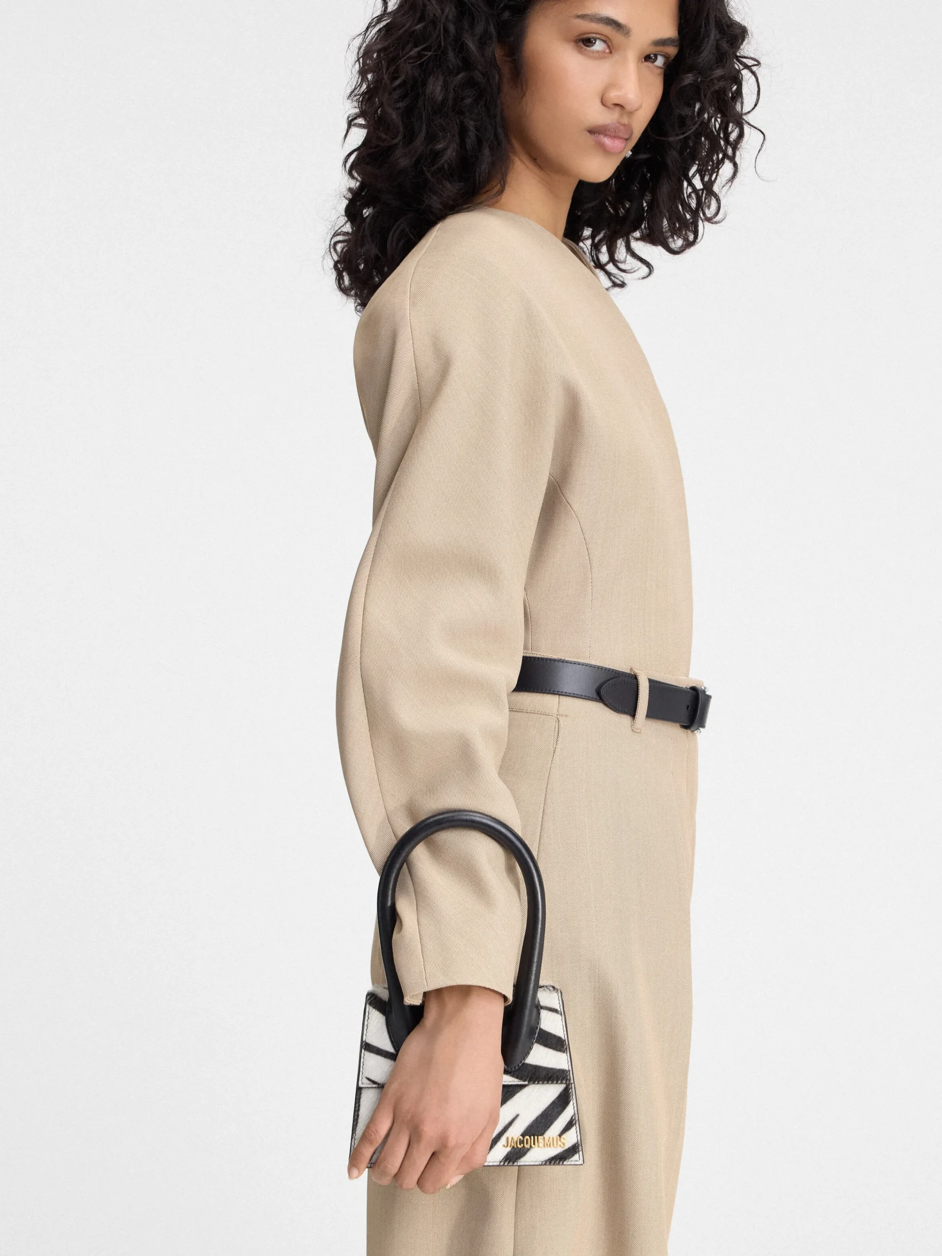 Fashion Jacquemus De medium Chiquito Black&WhiteZebra