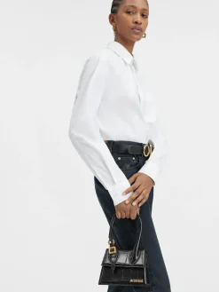 Discount Jacquemus De medium Chiquito met gesp Black