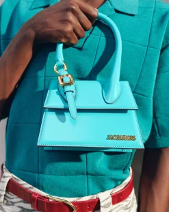Discount Jacquemus De medium Chiquito met gesp Turquoise