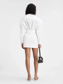 Hot Jacquemus De mini overhemdjurk White