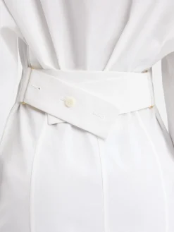 Hot Jacquemus De mini overhemdjurk White