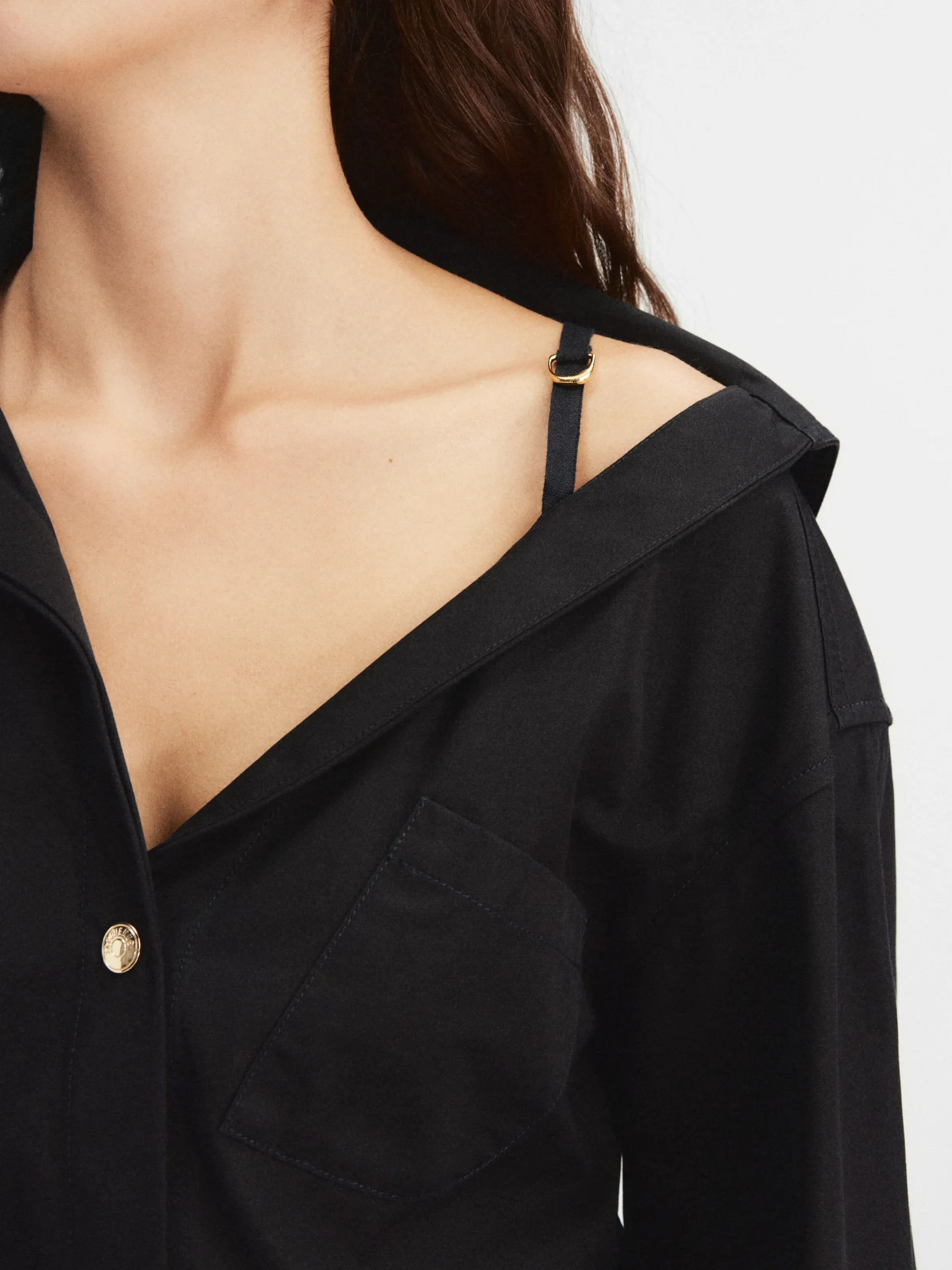 Best Jacquemus De mini overhemdjurk Black