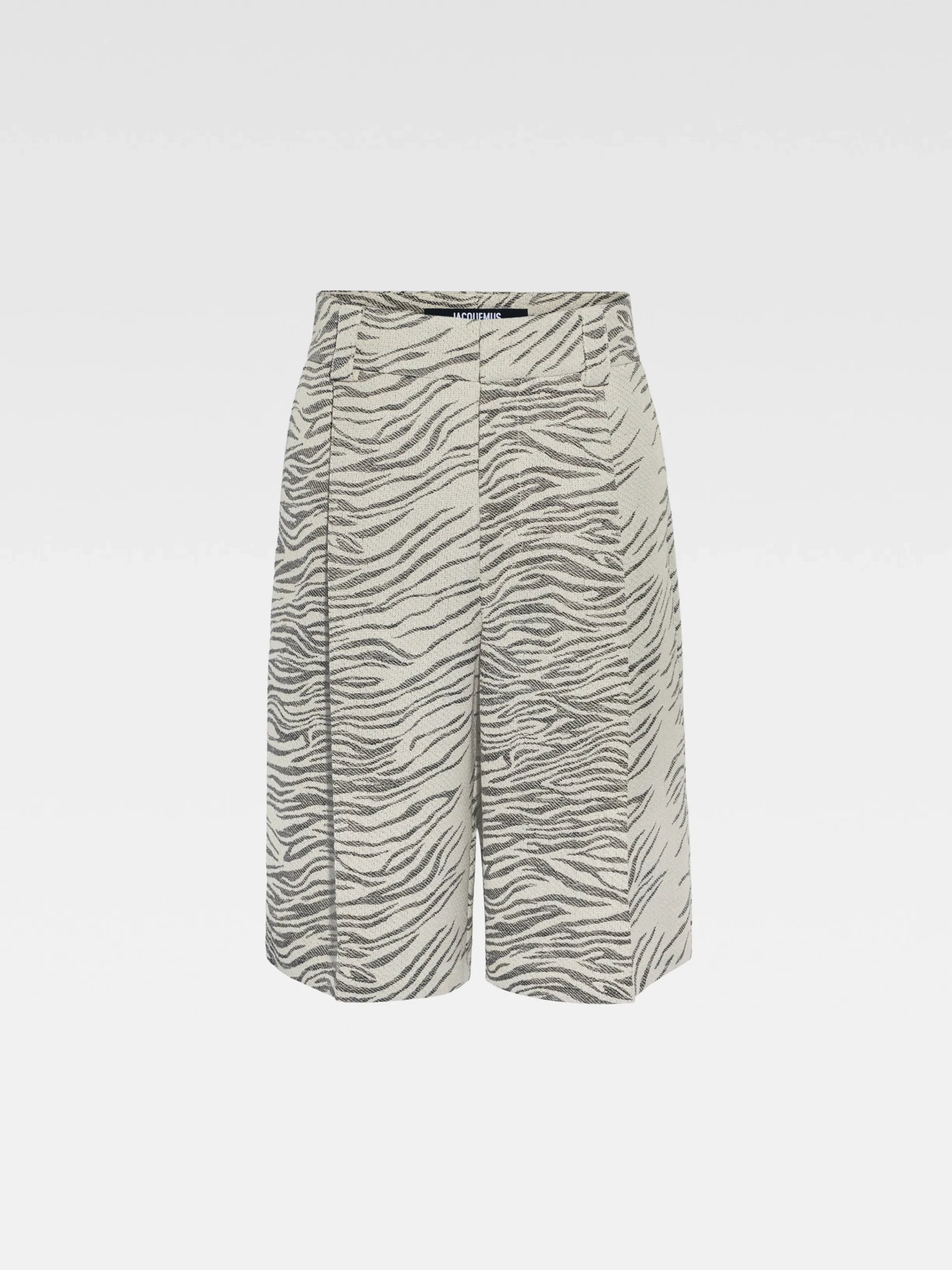 Online Jacquemus De Navega korte broek JacquardMottledZebraBlack
