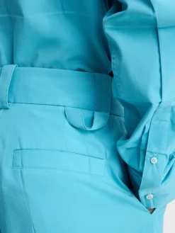 Hot Jacquemus De Navega korte broek met plooien Turquoise