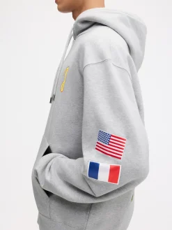 Fashion Jacquemus De New York hoodie NewYorkAdresseGrey