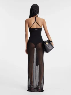 Sale Jacquemus De Nodo gebreide jurk Black