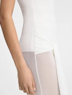 Sale Jacquemus De Nodo gebreide jurk Off-White