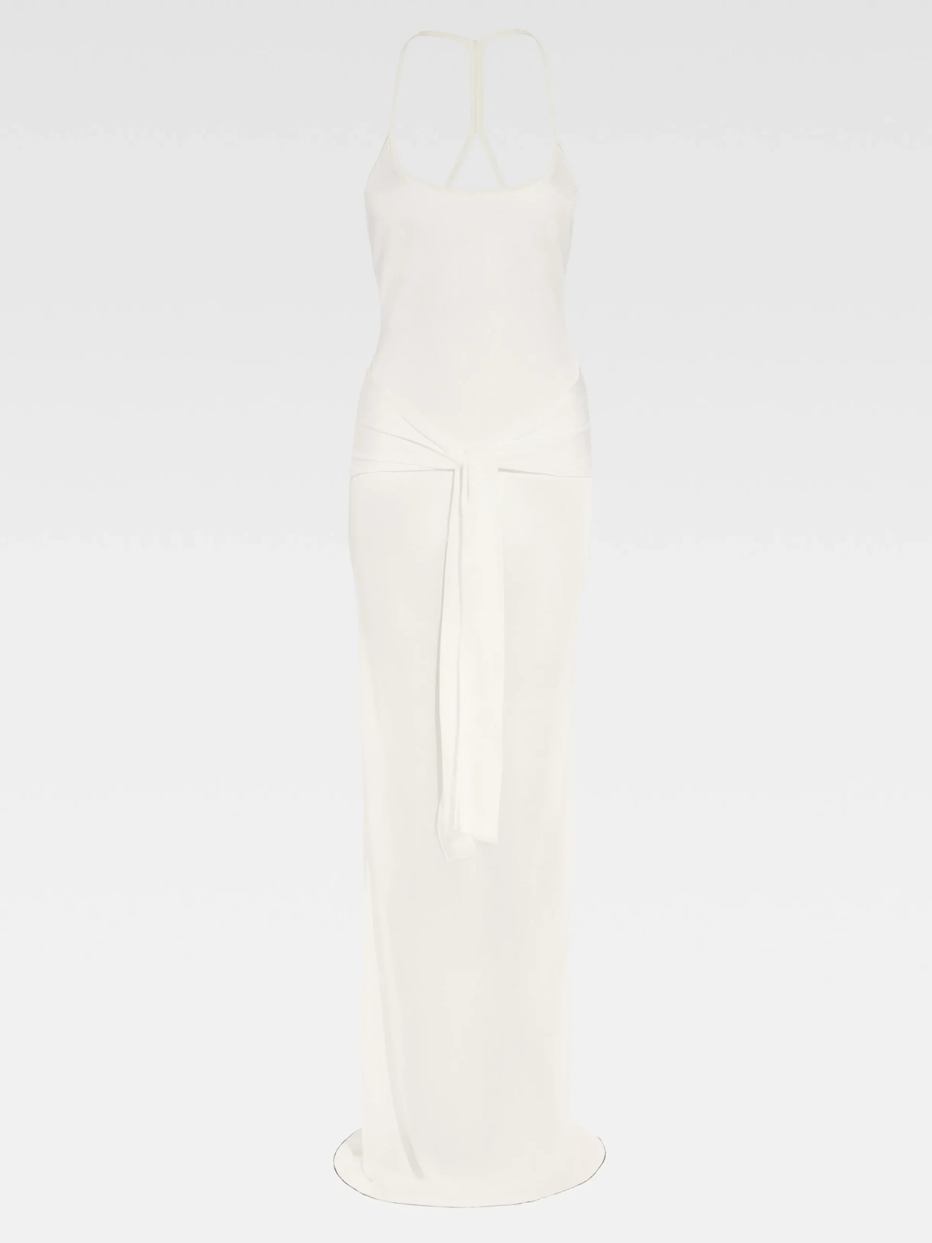 Sale Jacquemus De Nodo gebreide jurk Off-White