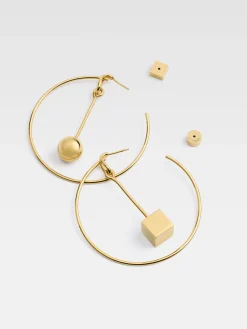 New Jacquemus De Nodo oorringen Gold