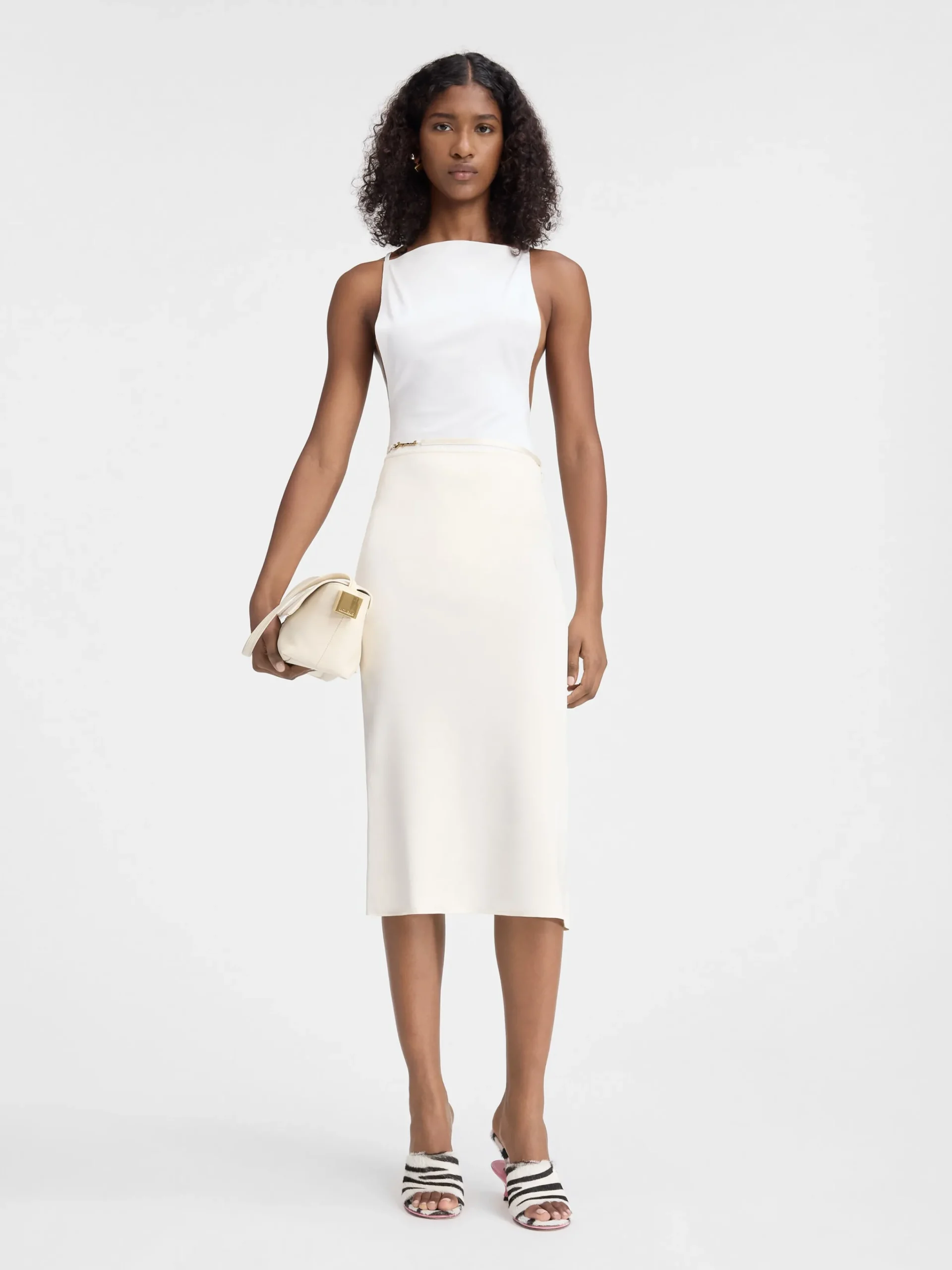 New Jacquemus De Notte rok Off-White