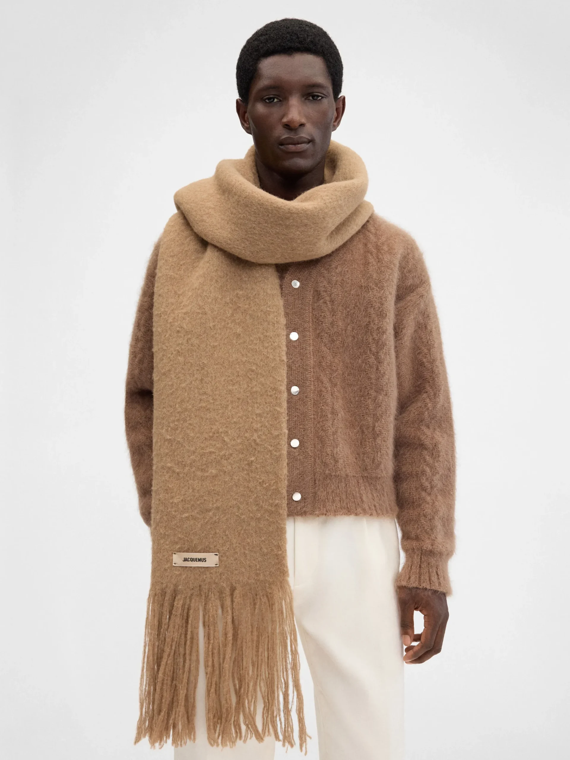 Sale Jacquemus De Nuvola-sjaal Camel