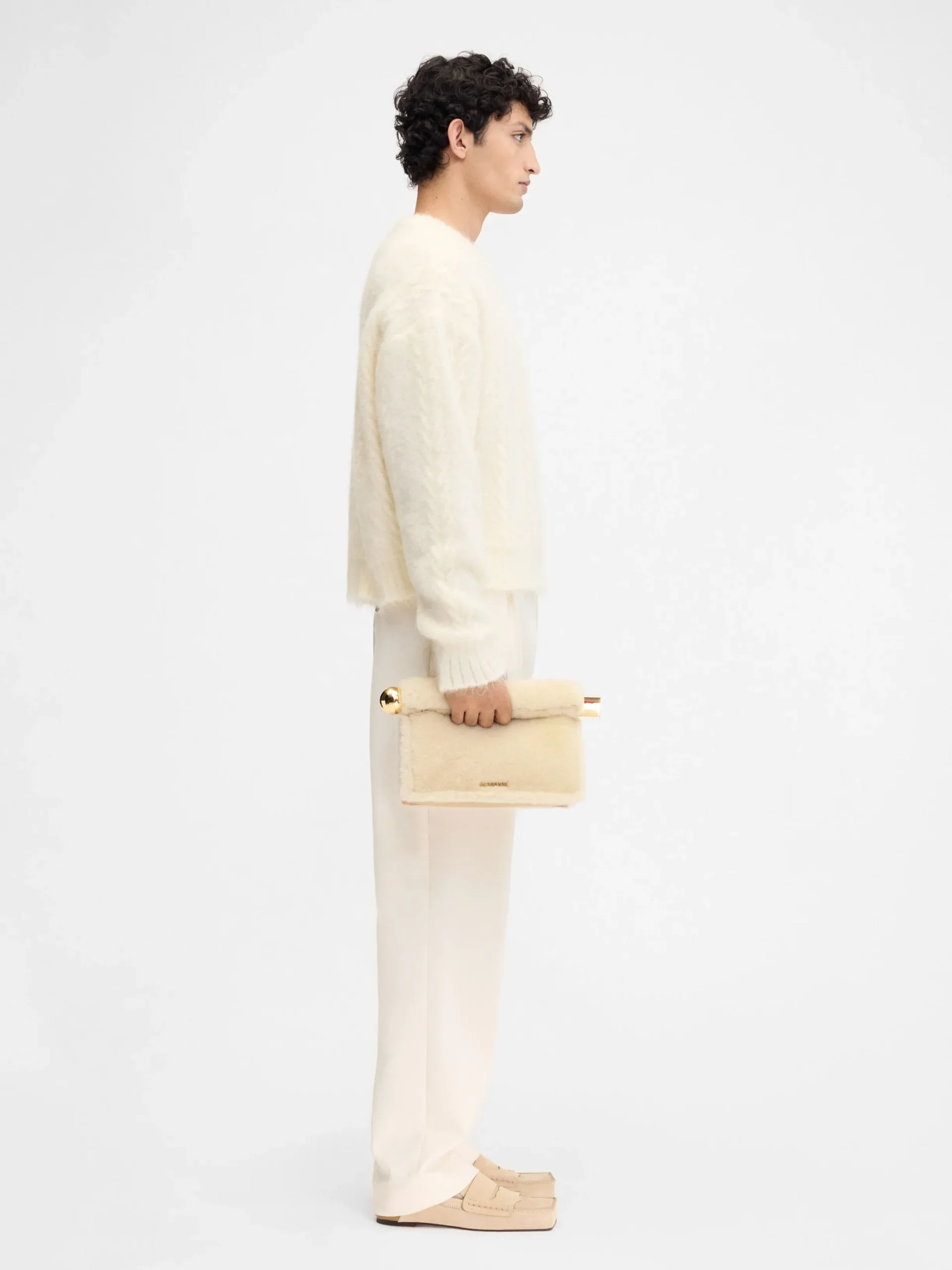 Outlet Jacquemus De Nuvola-trui Off-White