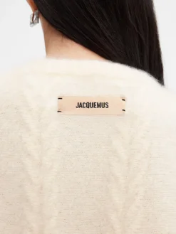 Outlet Jacquemus De Nuvola-trui Off-White