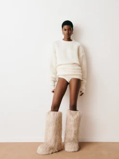 Outlet Jacquemus De Nuvola-trui Off-White