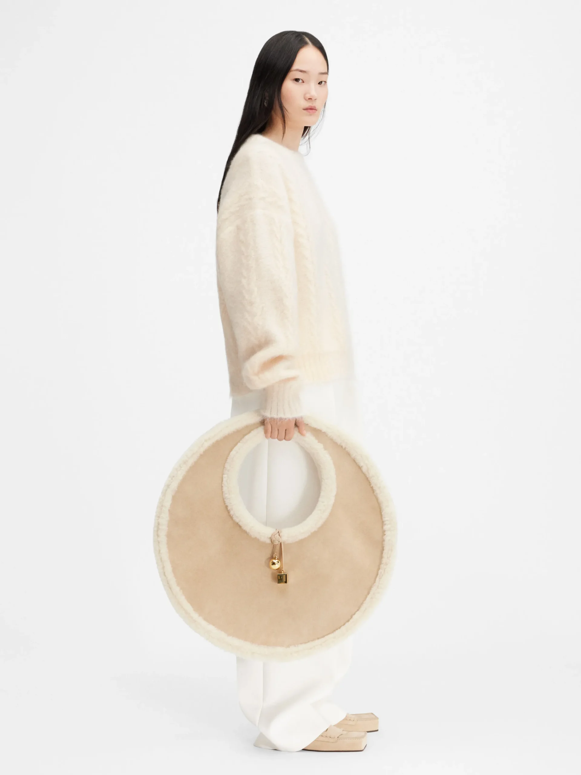 Outlet Jacquemus De Nuvola-trui Off-White