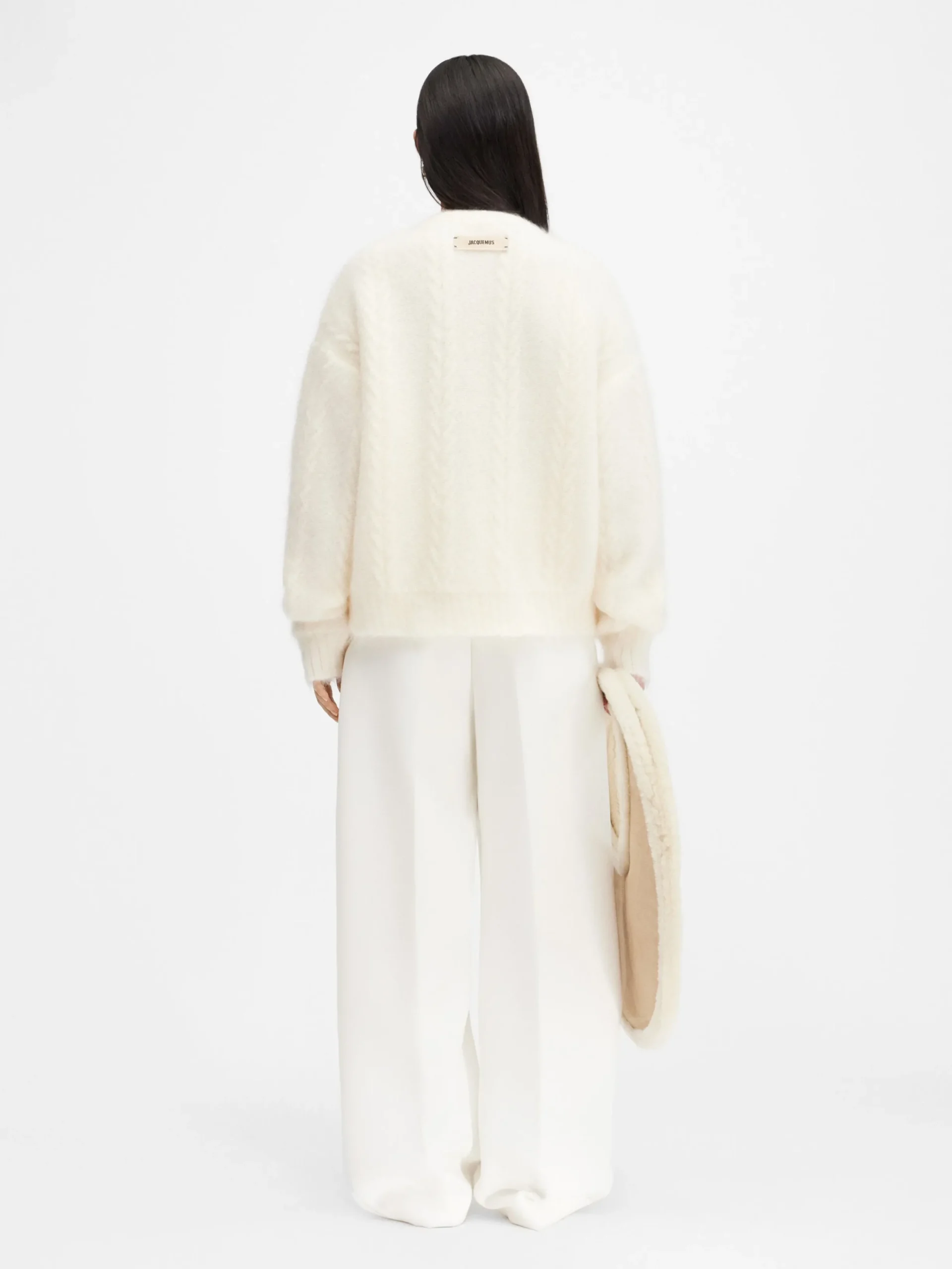 Outlet Jacquemus De Nuvola-trui Off-White
