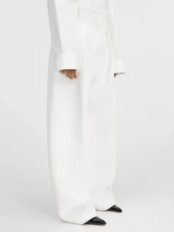 Clearance Jacquemus De Ovalo broek White