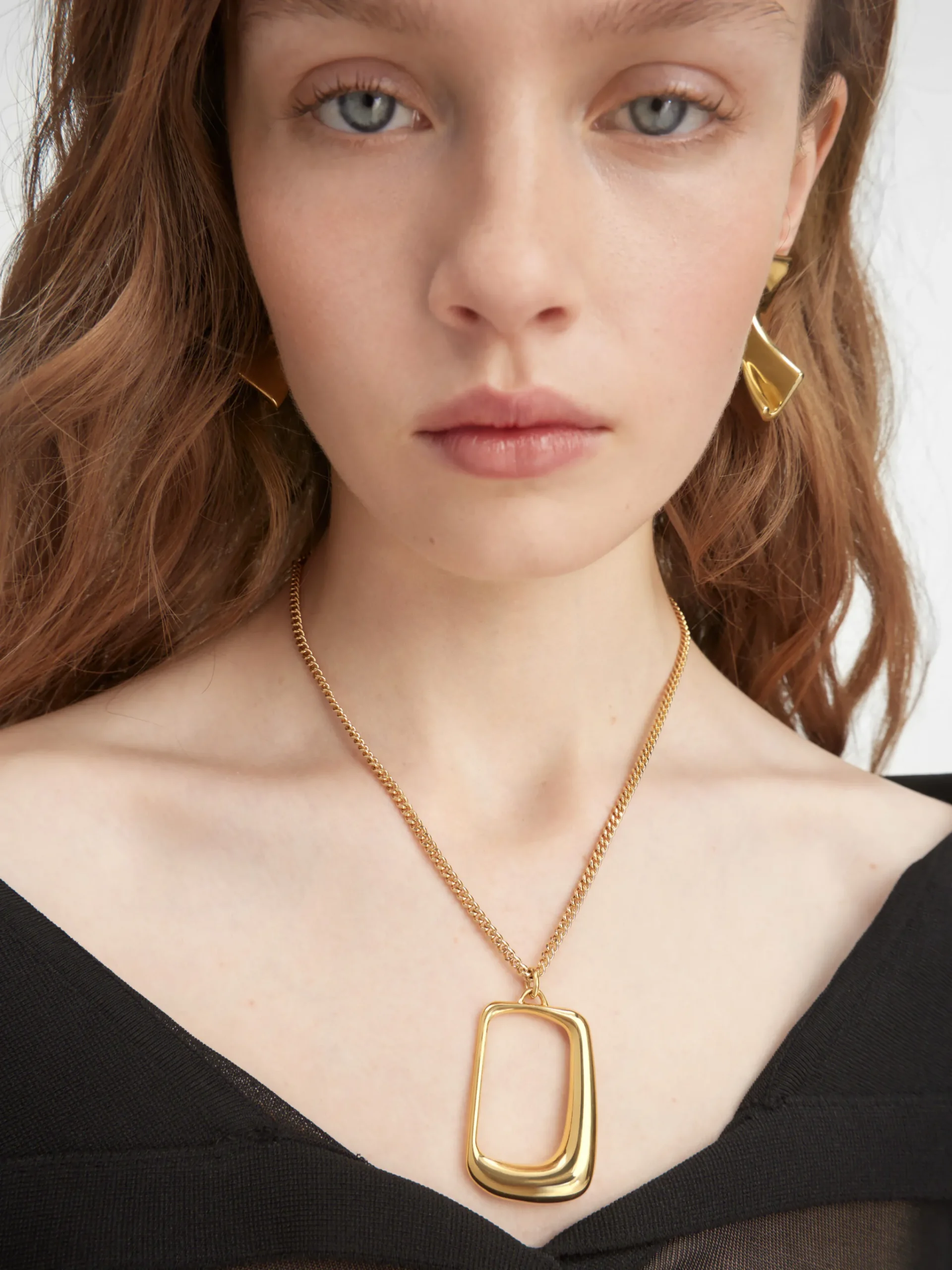 Best Jacquemus De Ovalo halsketting LightGold