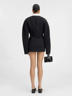 Best Jacquemus De Ovalo jurk Black
