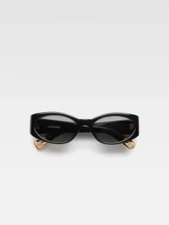 Best Jacquemus De Ovalo zonnebril Black