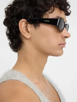 Best Jacquemus De Ovalo zonnebril Black