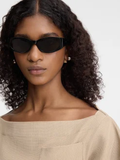 Best Jacquemus De Ovalo zonnebril Black