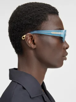 Fashion Jacquemus De Ovalo zonnebril LightBlue