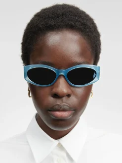 Fashion Jacquemus De Ovalo zonnebril LightBlue