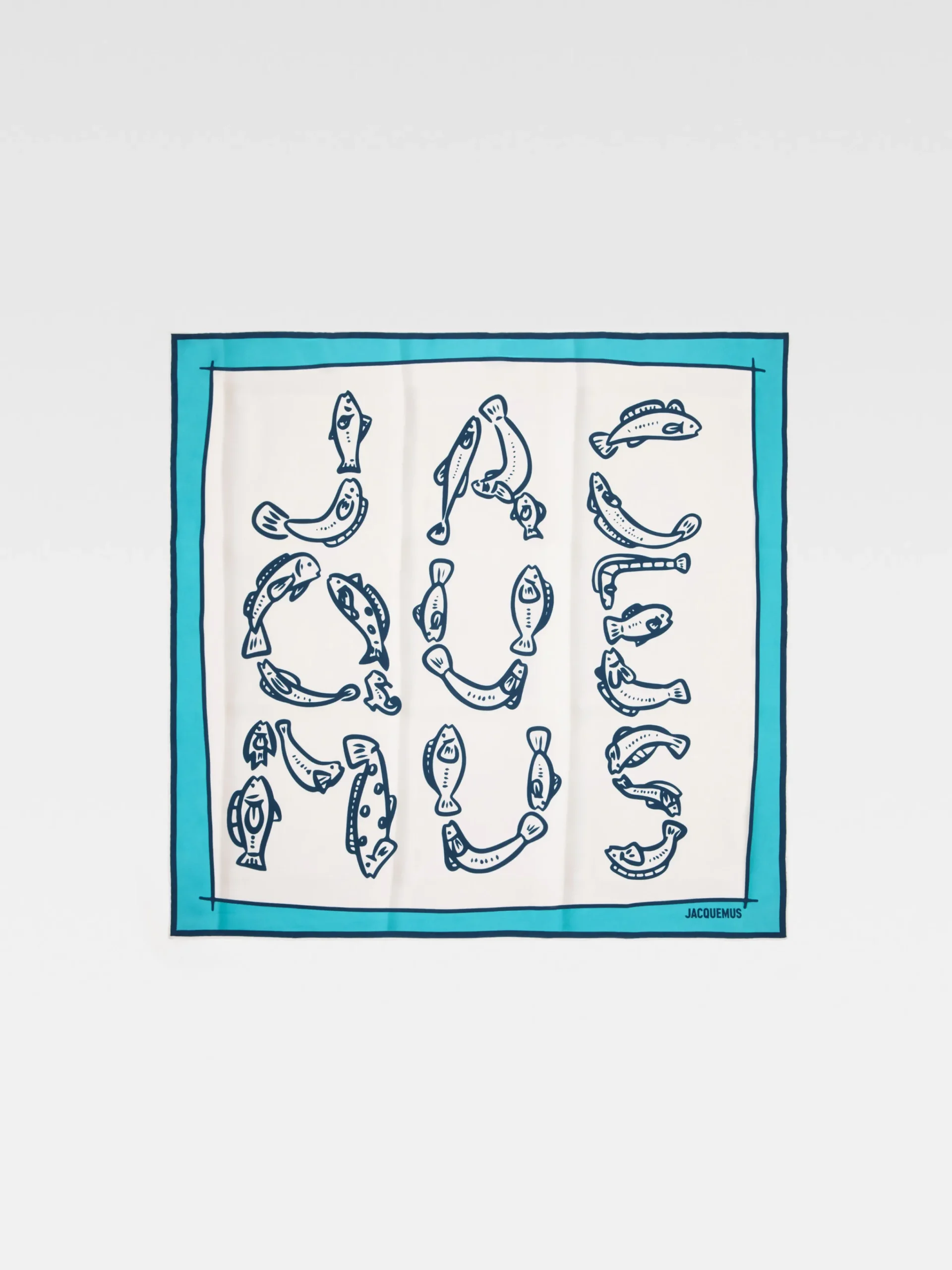 Fashion Jacquemus De Pesco bandana PrintCapriFishBlue