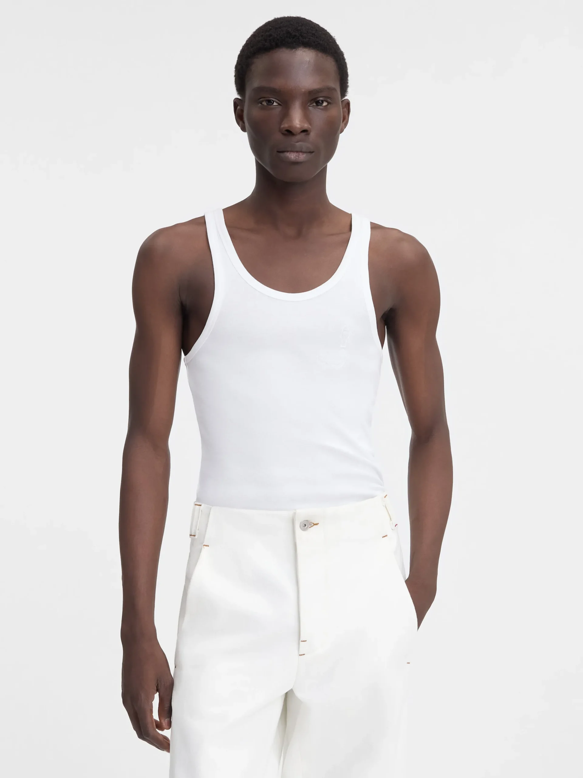 New Jacquemus De Pesco tanktop White