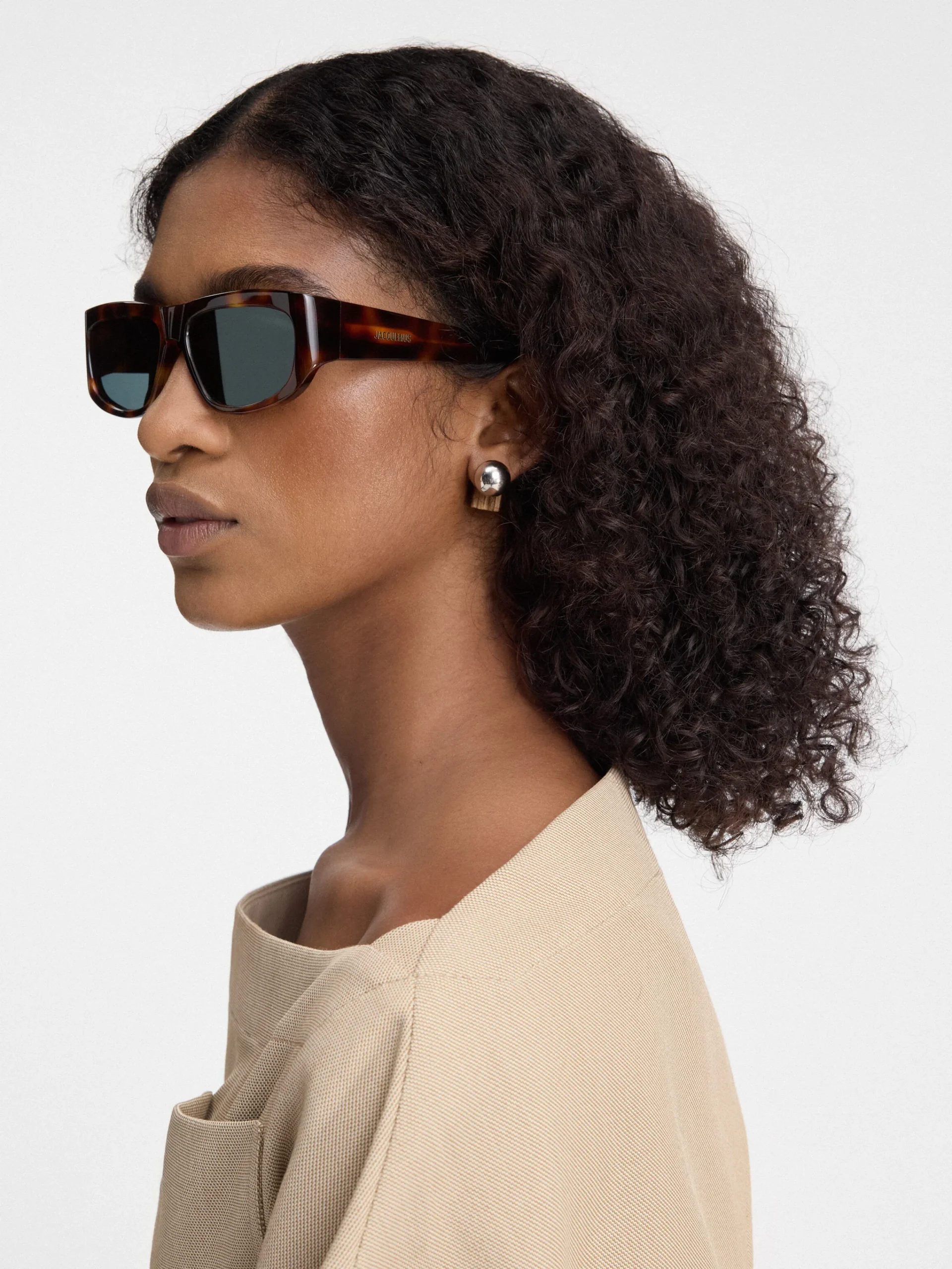 New Jacquemus De Pilota zonnebril MultiBrown