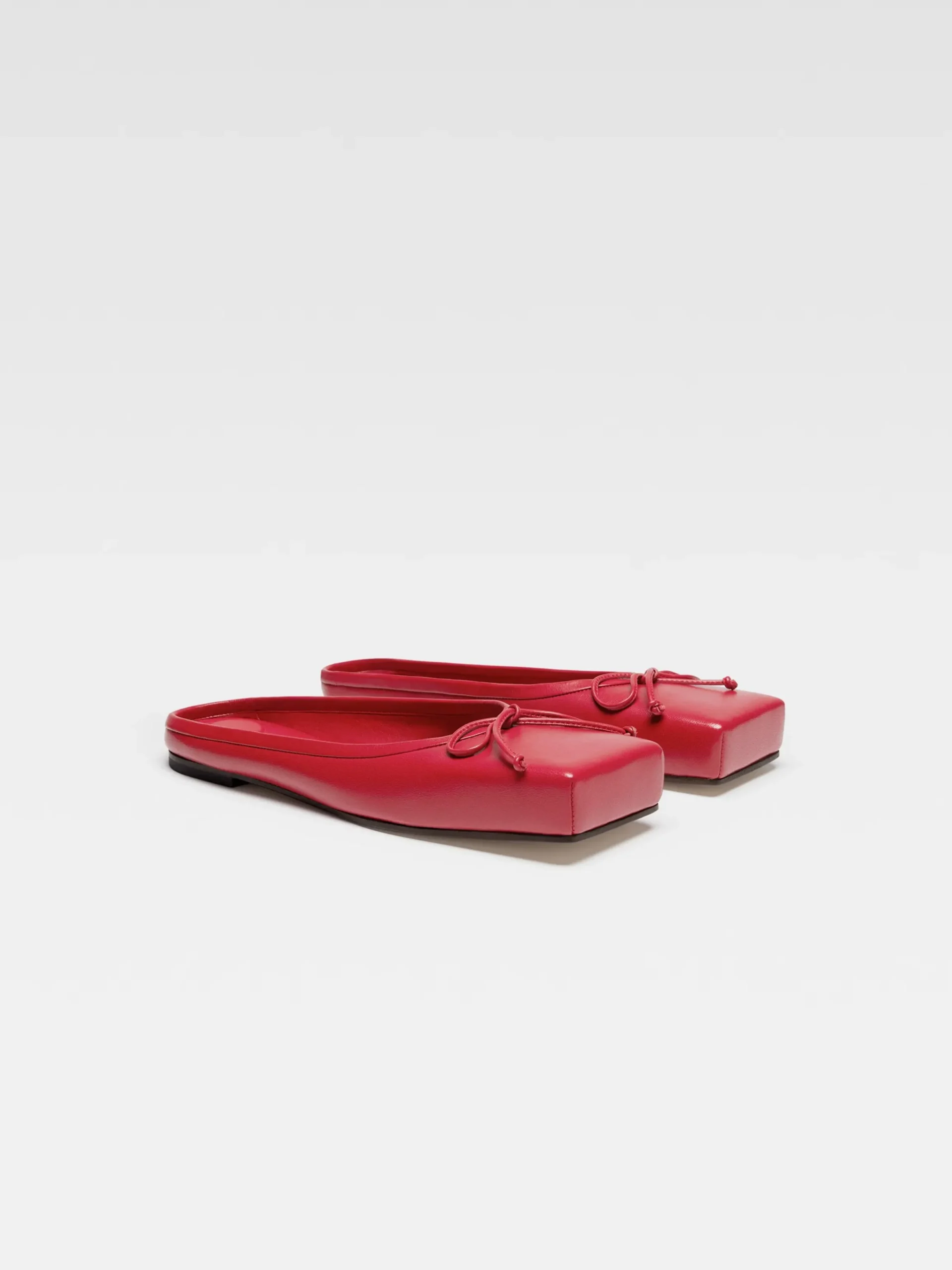 Fashion Jacquemus De platte balletschoentjes Red