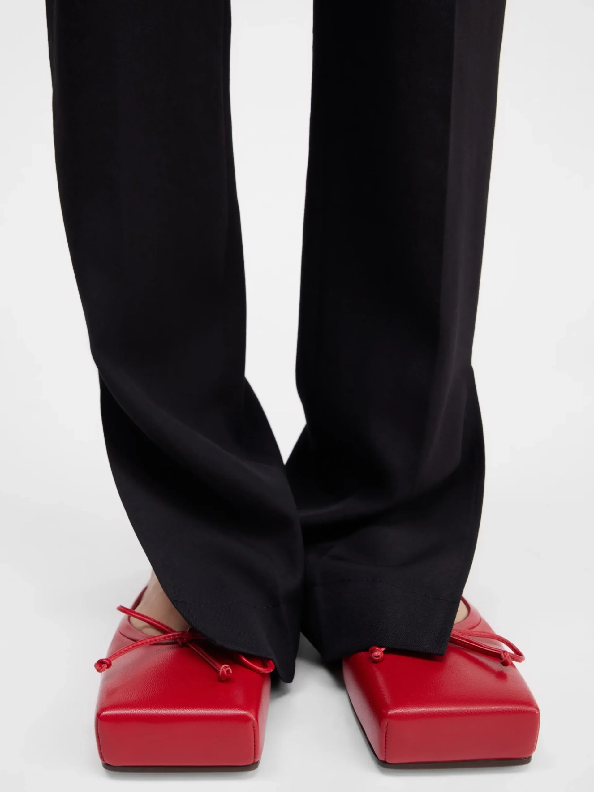 Fashion Jacquemus De platte balletschoentjes Red
