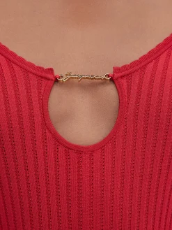 Outlet Jacquemus De Pral&ugrave; mini jurk DarkRed