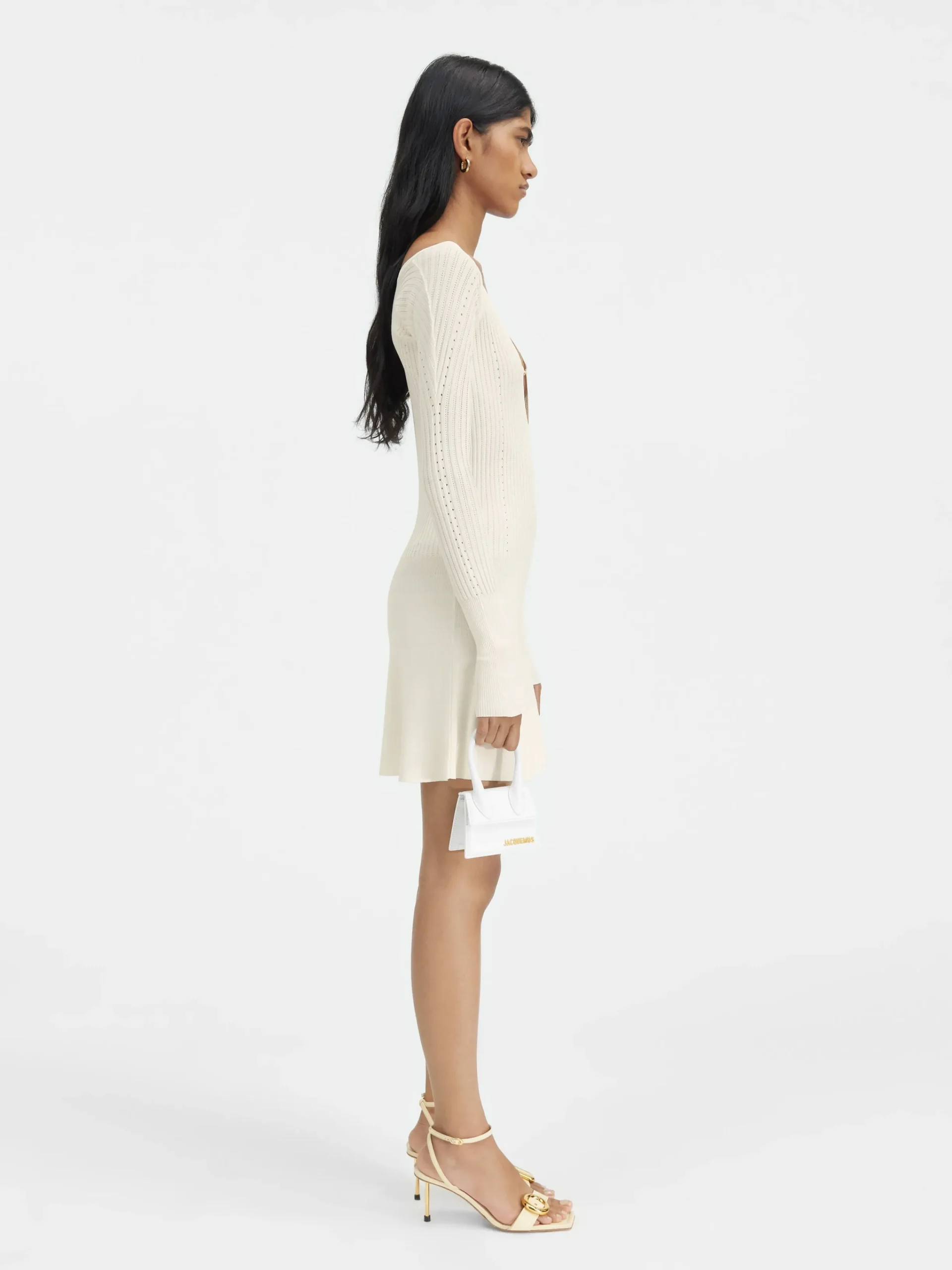 Sale Jacquemus De Pralù mini jurk Off-White