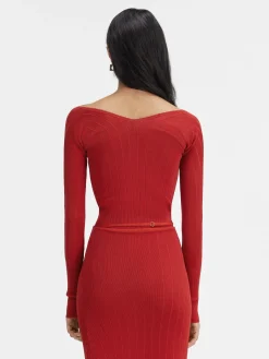 New Jacquemus De Pral&ugrave; top DarkRed