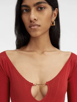 New Jacquemus De Pralù top DarkRed