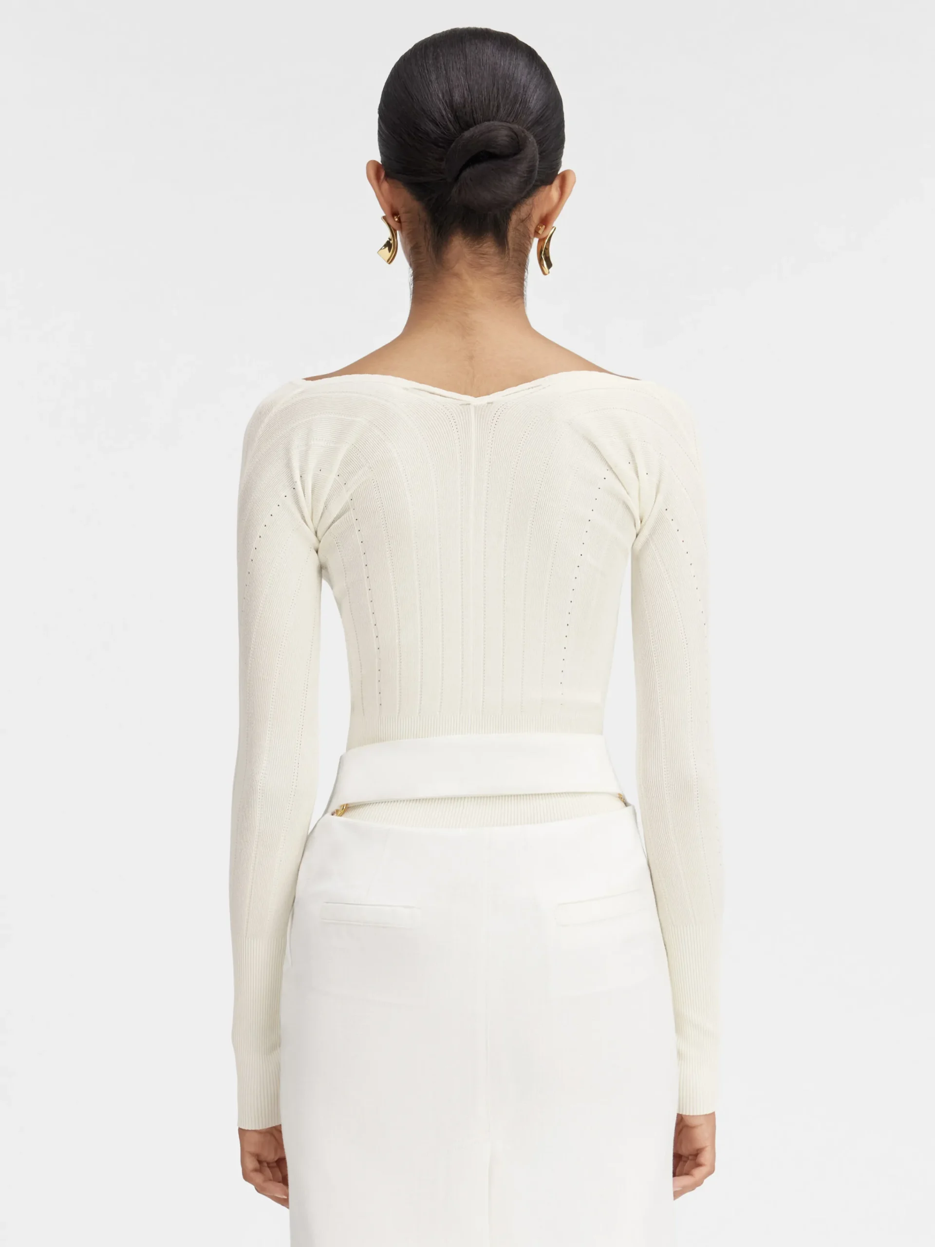 Discount Jacquemus De Pralù top Off-White