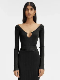 Fashion Jacquemus De Pralù top Black