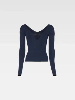 Discount Jacquemus De Pralù top DarkNavy