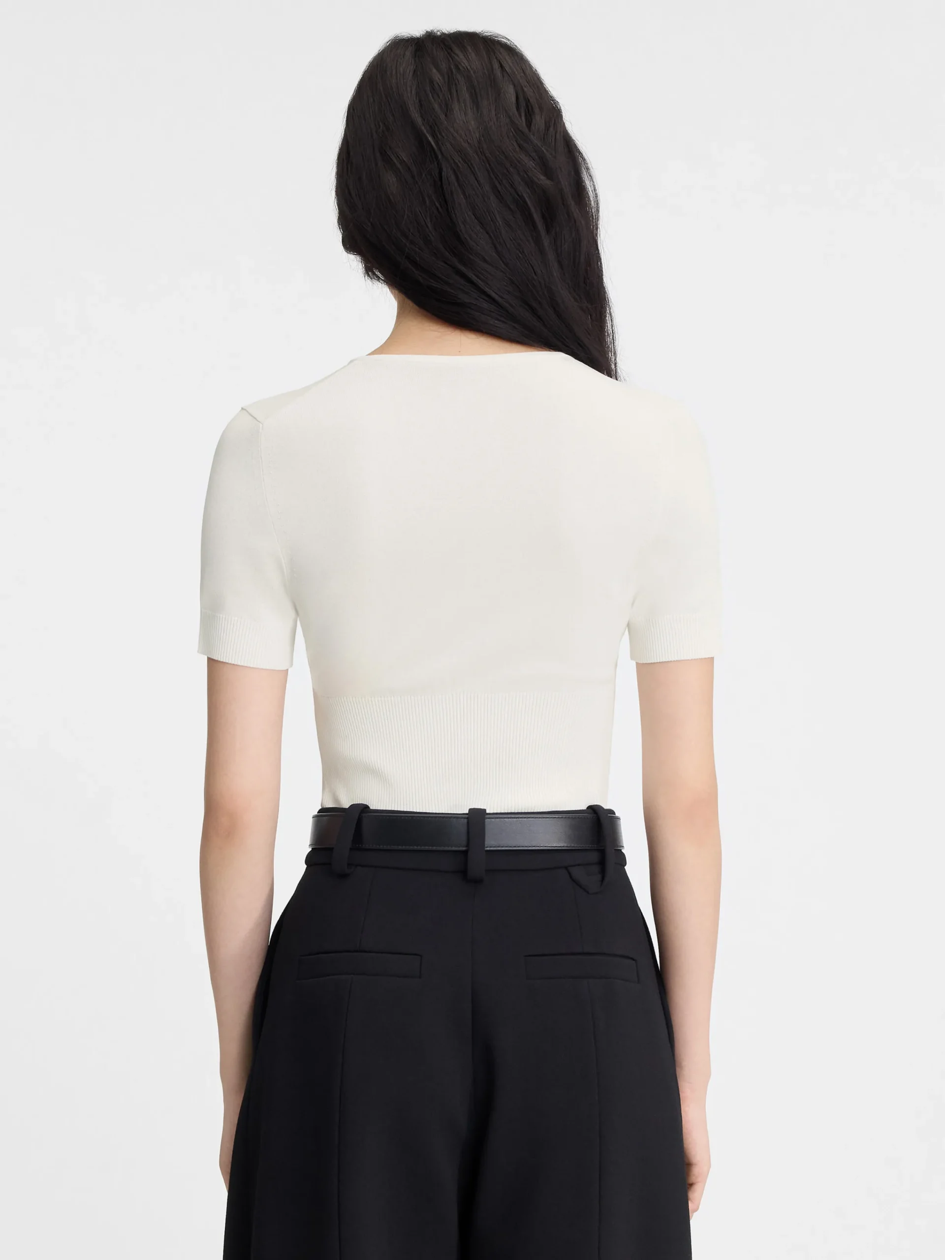 New Jacquemus De Pralù top met korte mouwen Off-White