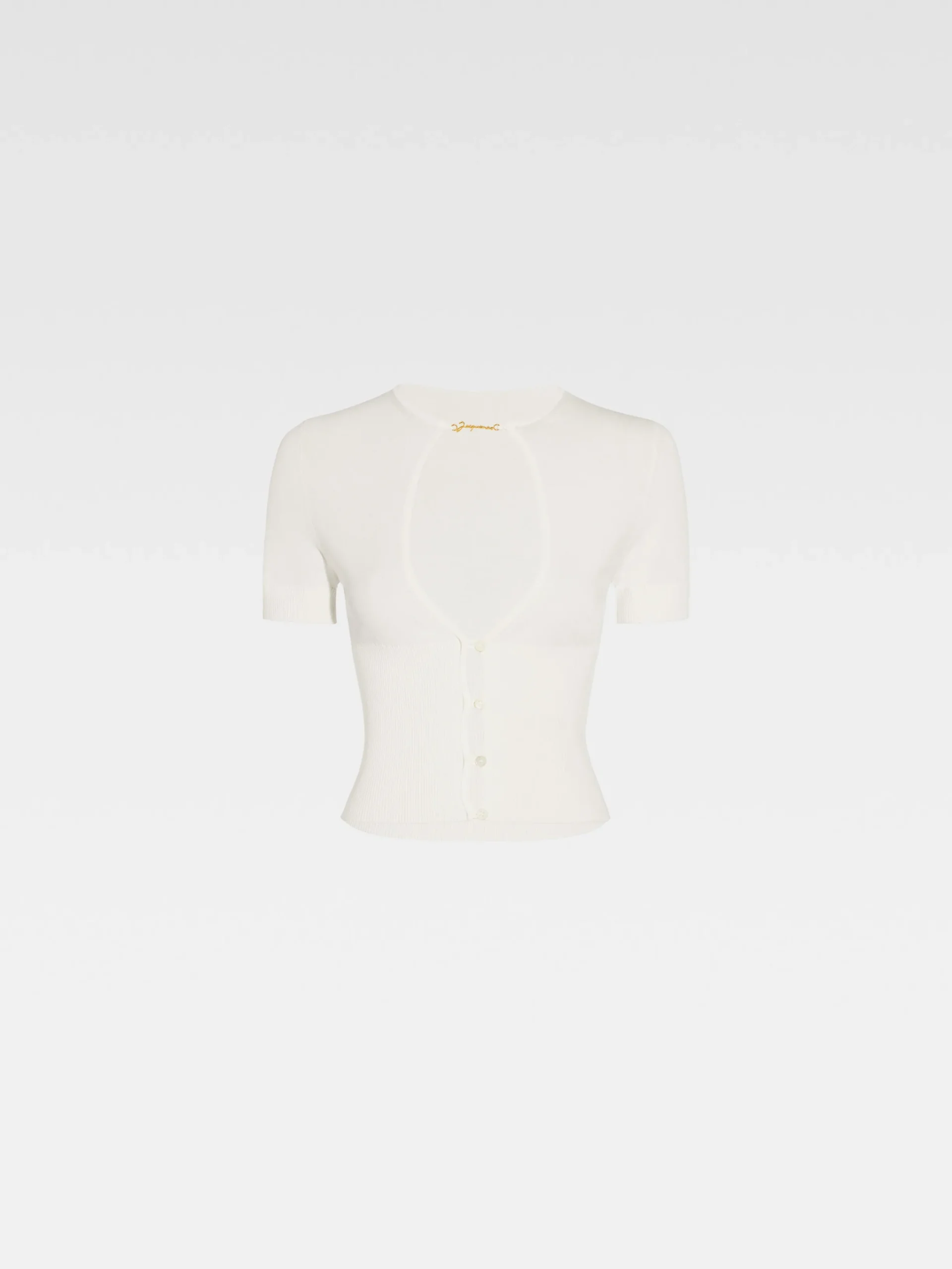 New Jacquemus De Pralù top met korte mouwen Off-White