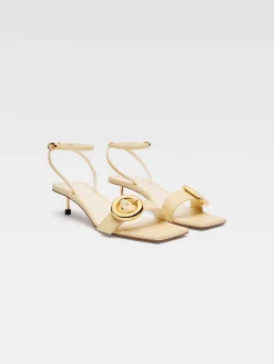 Best Jacquemus De Regalo lage sandalen Ivory