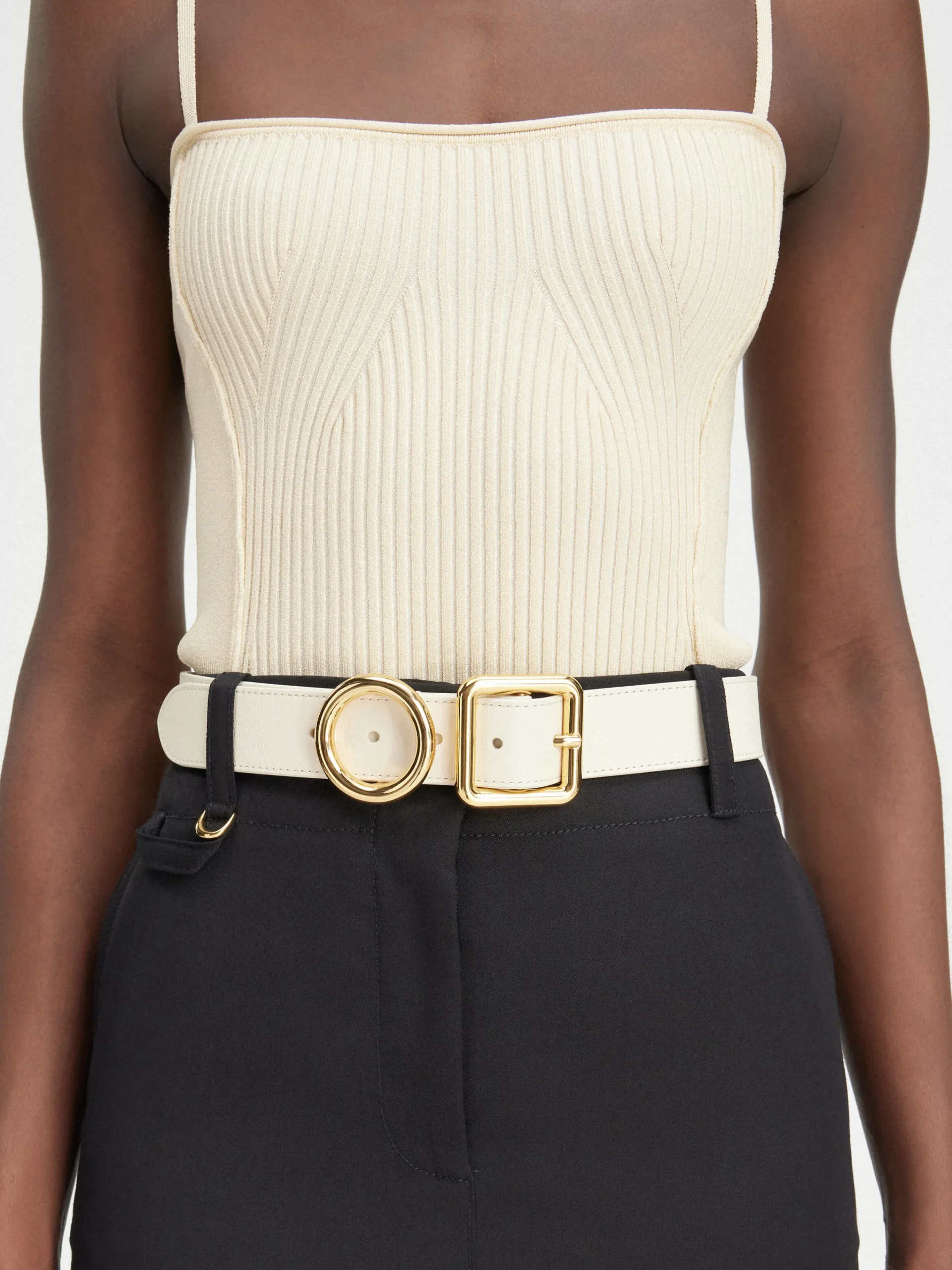 Sale Jacquemus De Regalo riem LightIvory