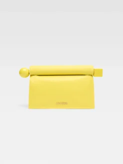 Hot Jacquemus De Rond Carré clutch Yellow