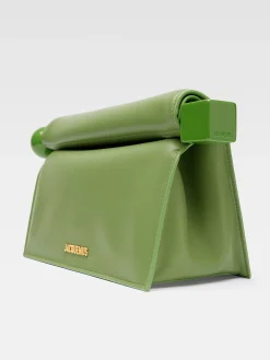 Hot Jacquemus De Rond Carré clutch Green