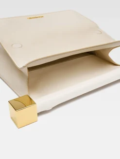 Sale Jacquemus De Rond Carr&eacute; clutch LightIvory
