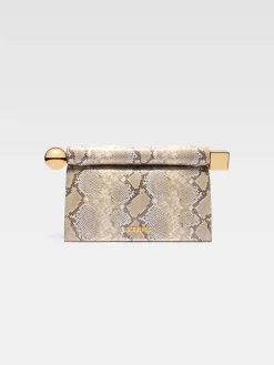 Clearance Jacquemus De Rond Carré clutch Beige