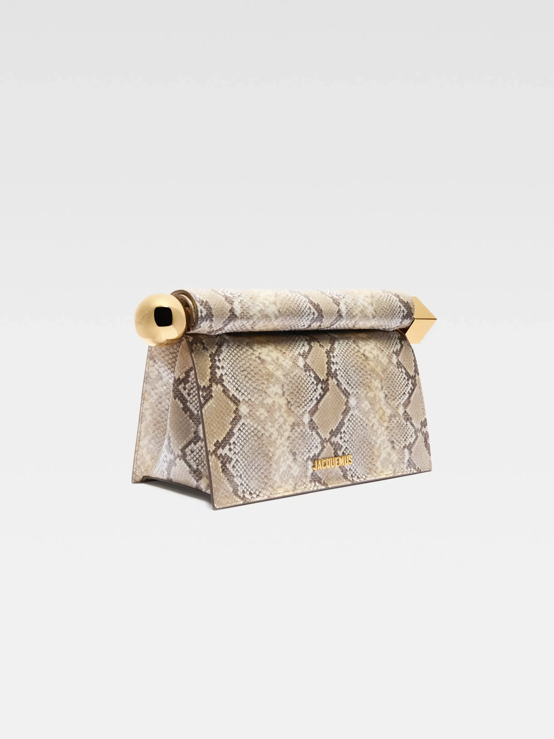Clearance Jacquemus De Rond Carré clutch Beige