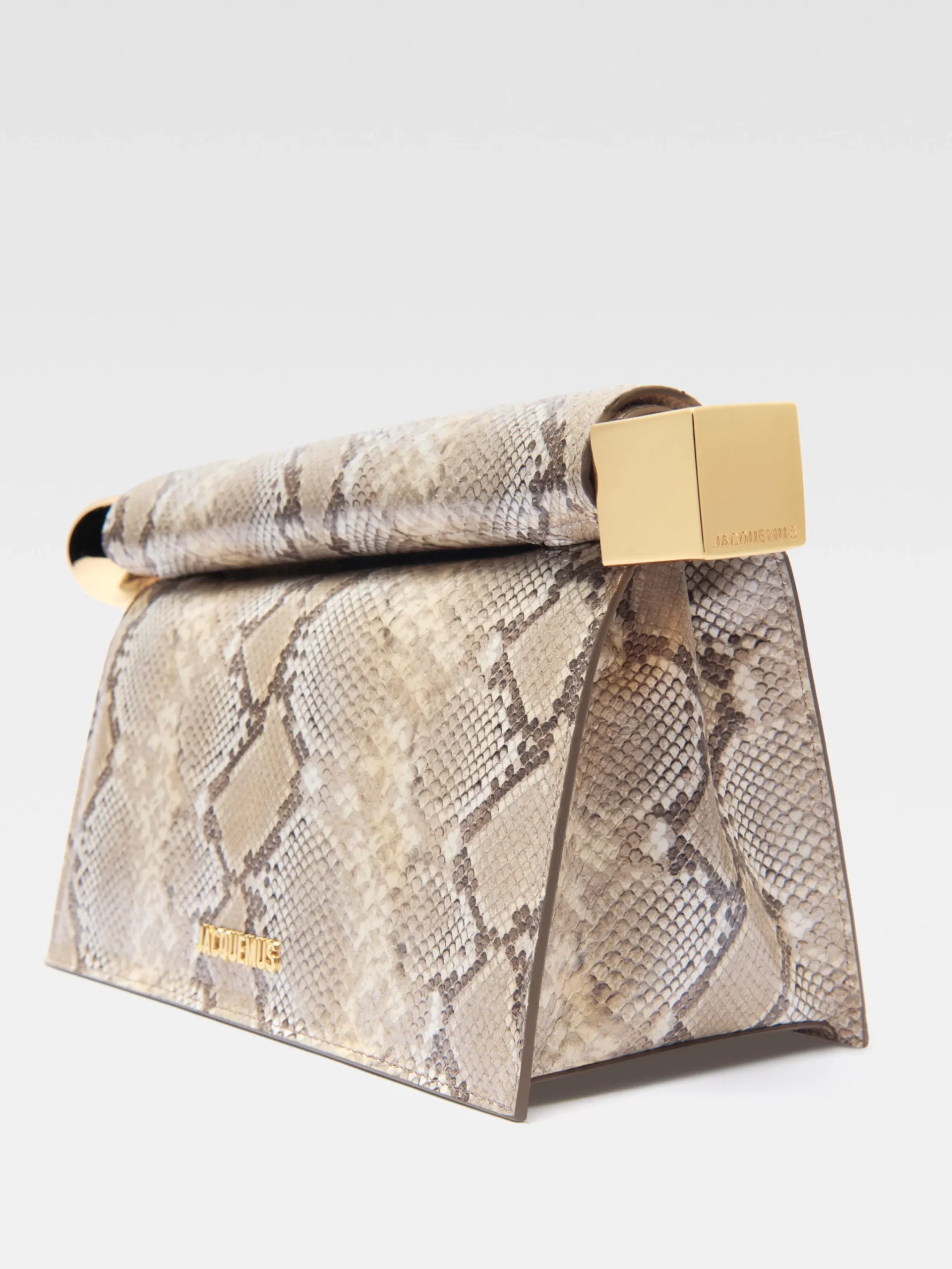 Clearance Jacquemus De Rond Carré clutch Beige